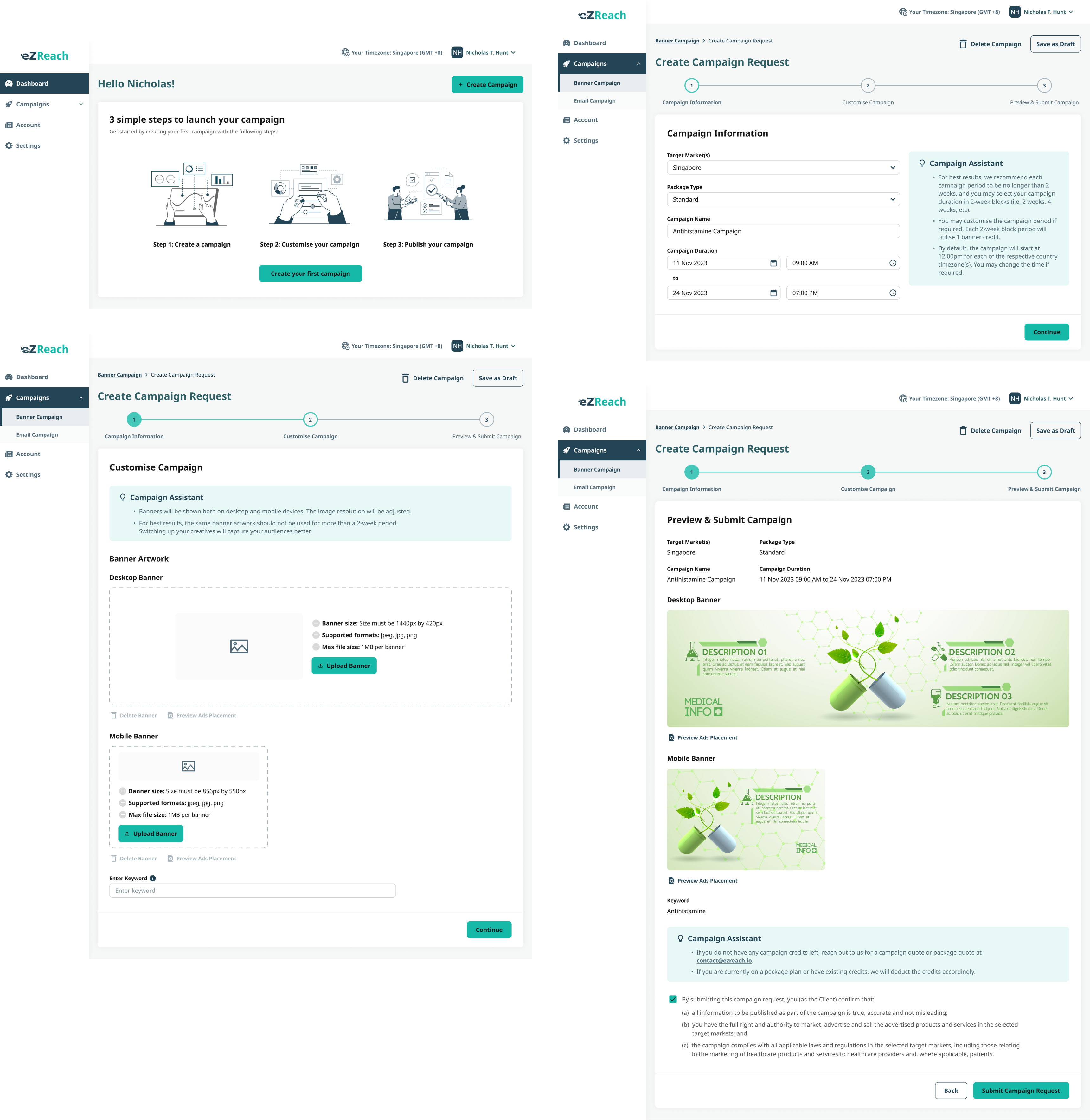 Create Campaign Interface