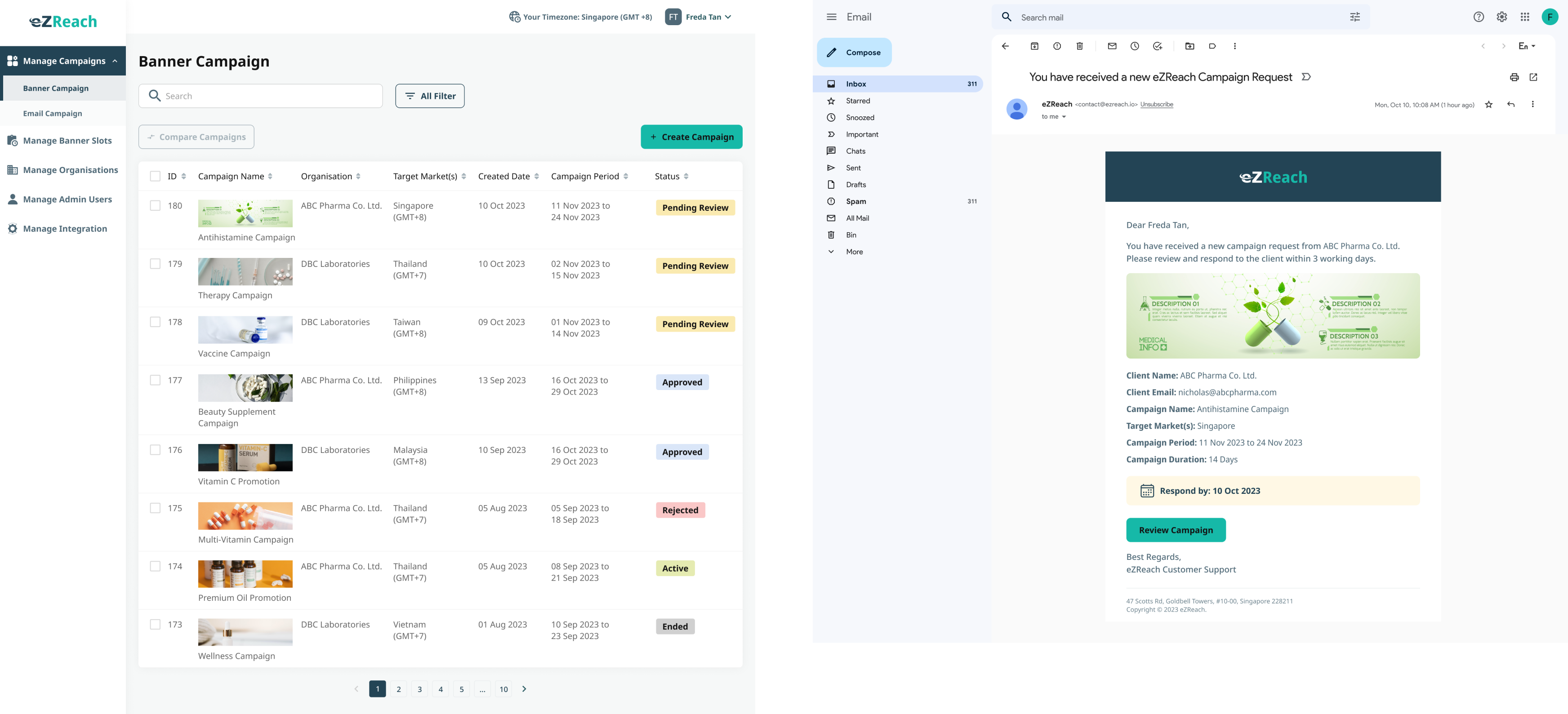Create Campaign Interface