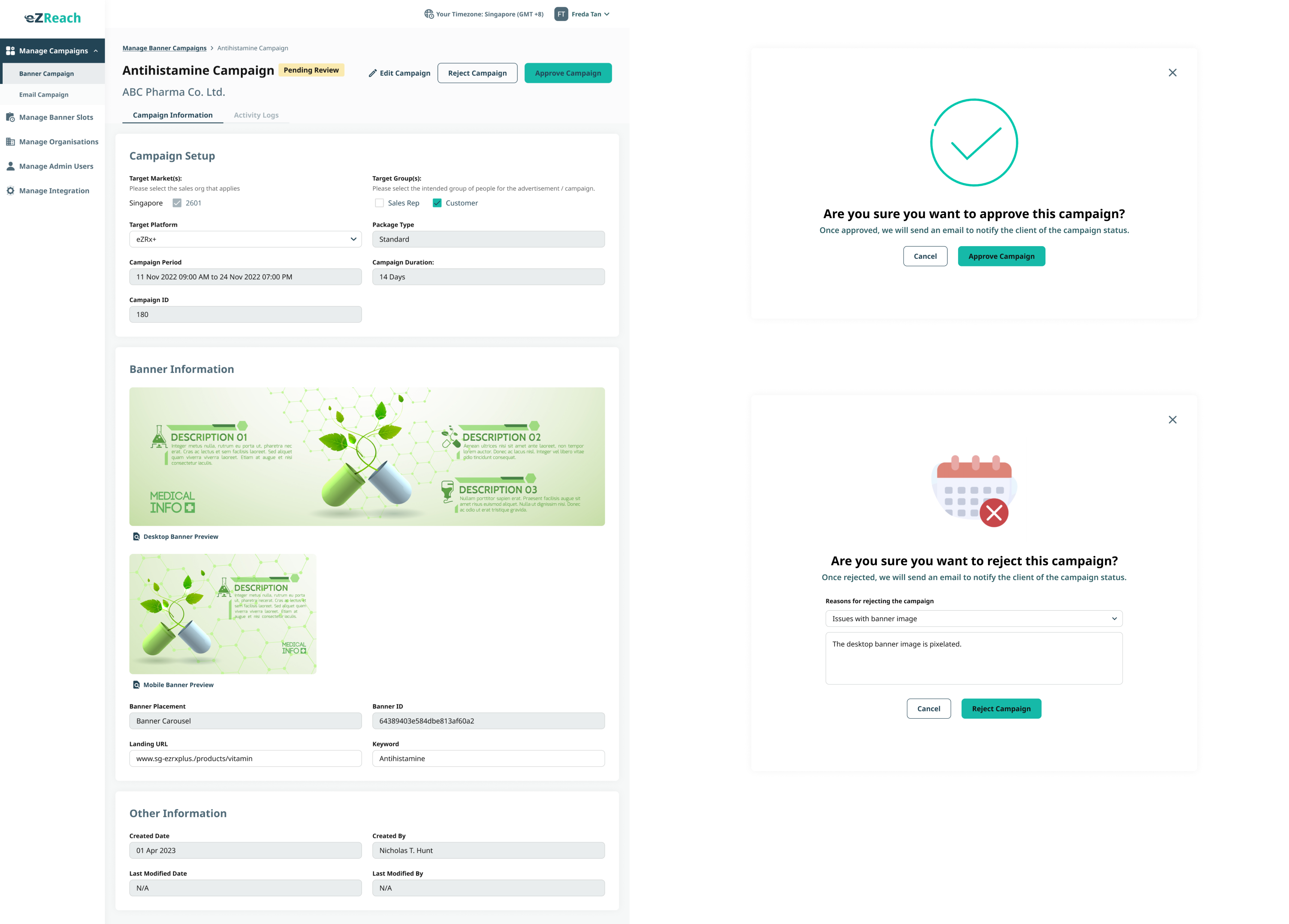 Create Campaign Interface