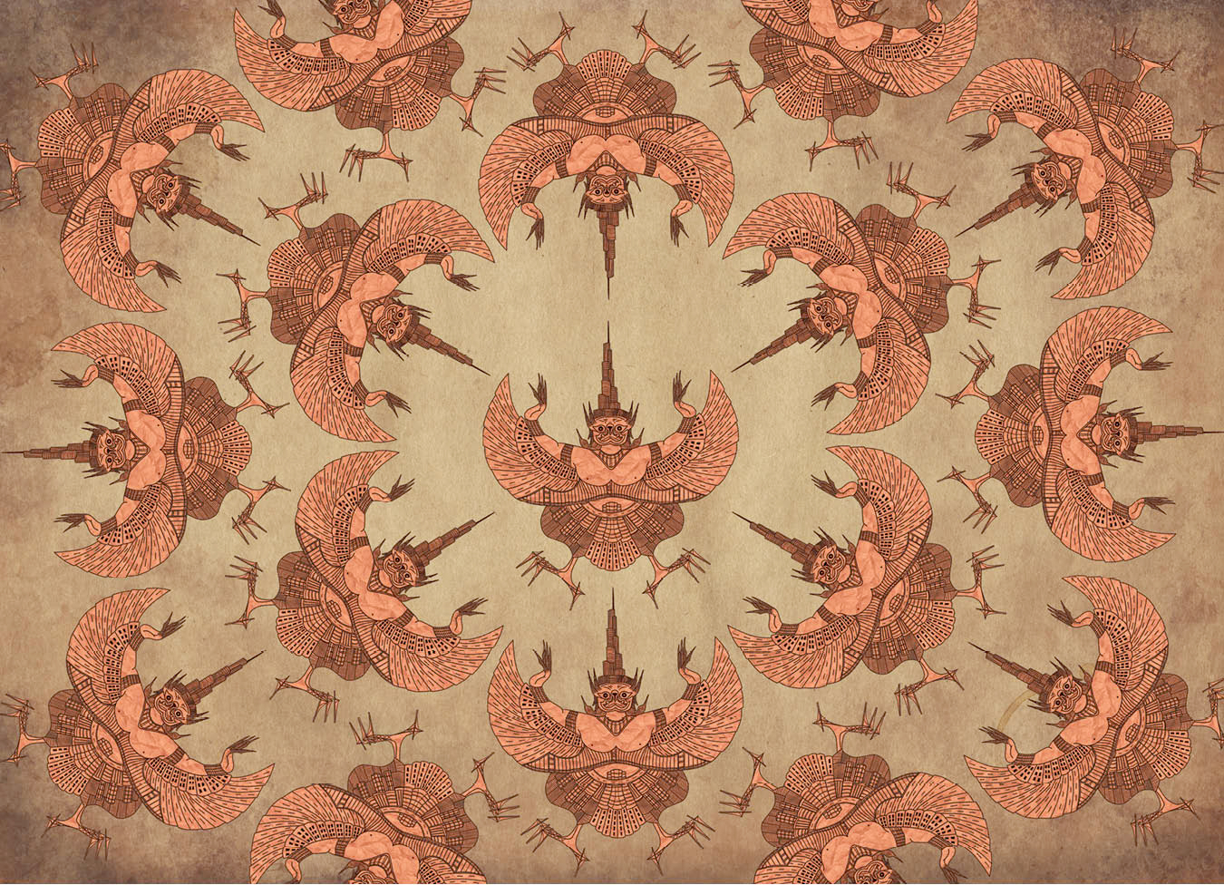 Pattern Art – Garuda Print 2