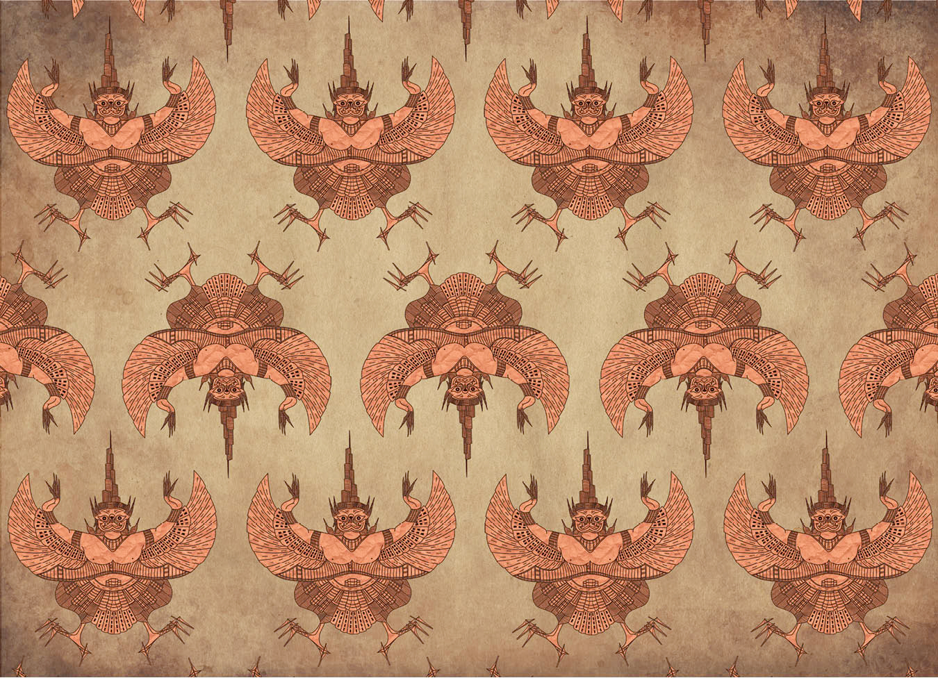 Pattern Art – Garuda Print 3