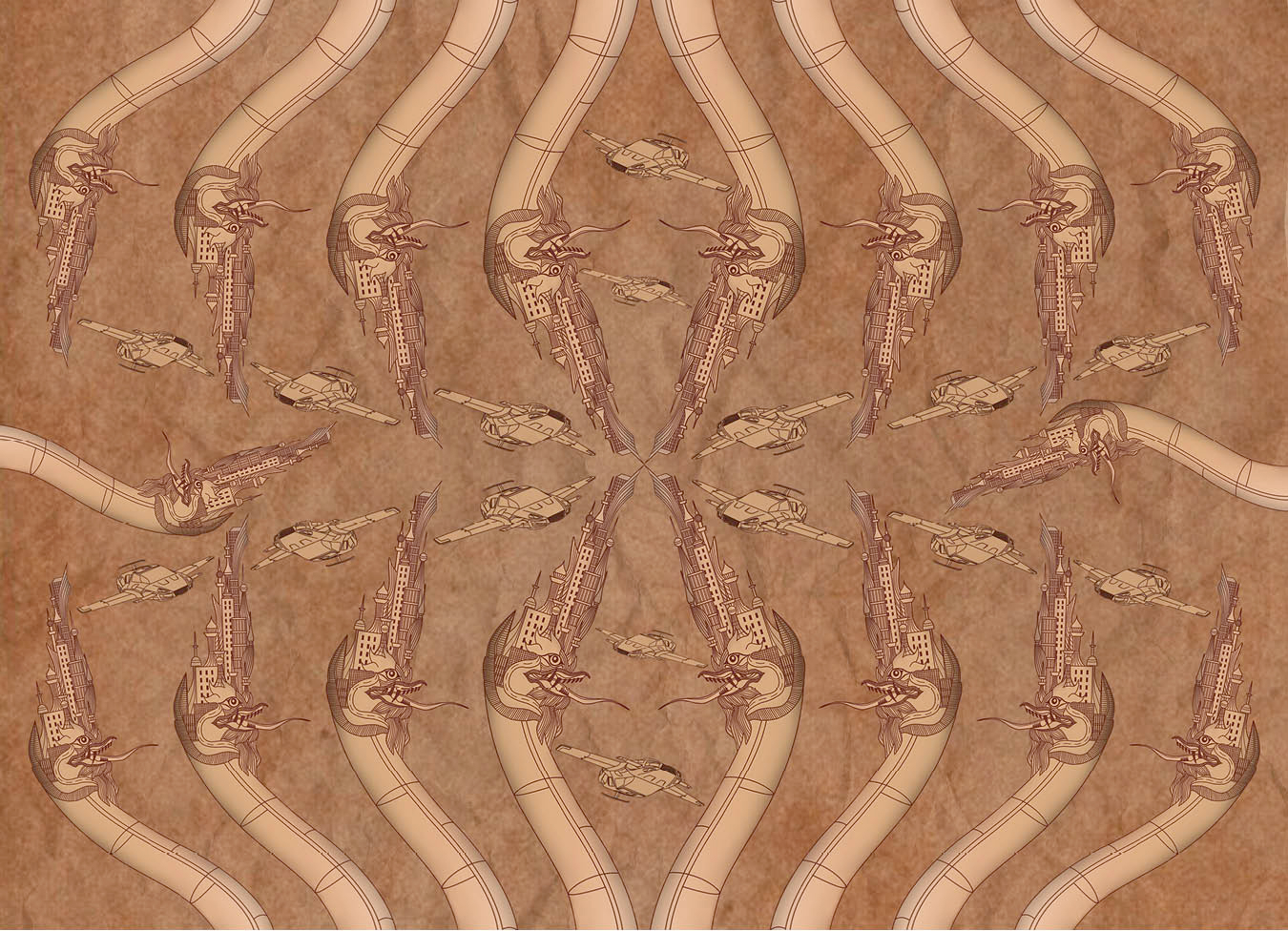 Pattern Art – Naga Car Print 1