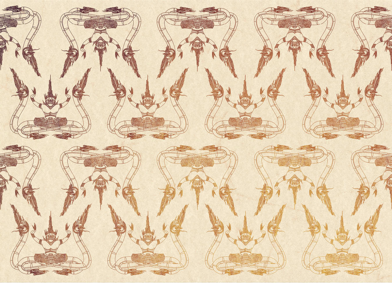 Pattern Art – Naga Garuda Print 1
