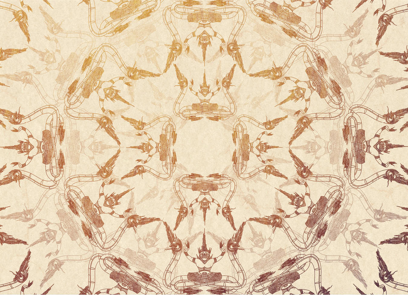 Pattern Art – Naga Garuda Print 2