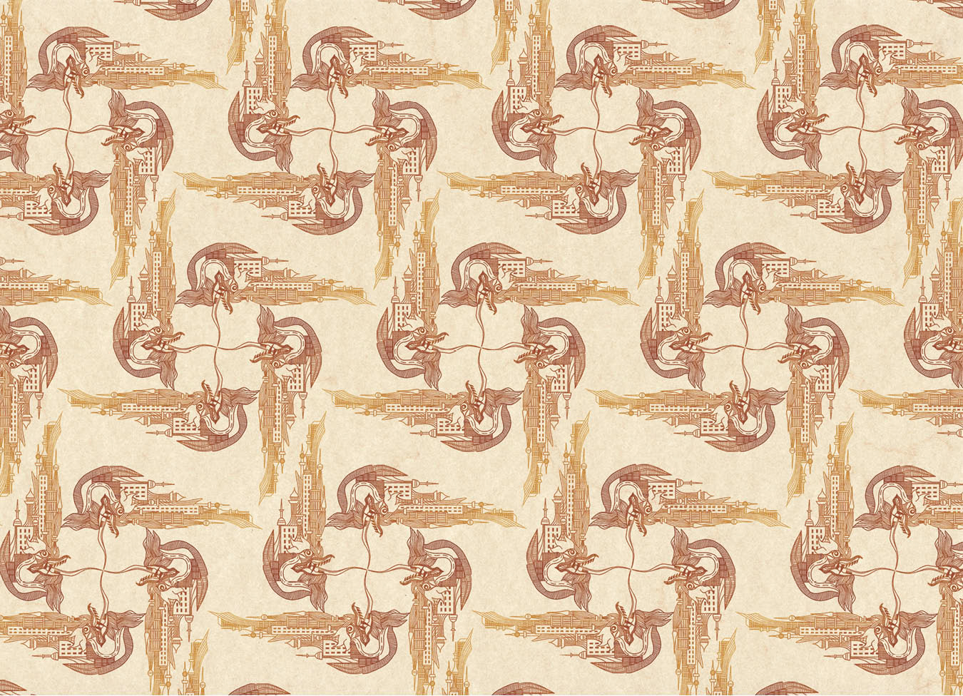 Pattern Art – Naga Head Print 3