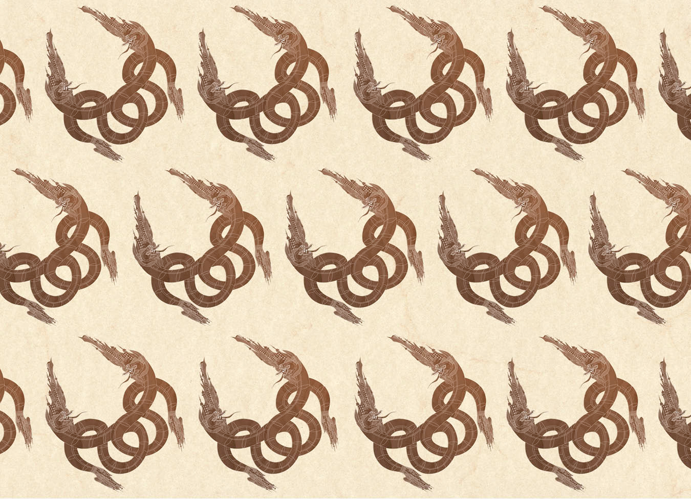 Pattern Art – Naga Serpent Print 1