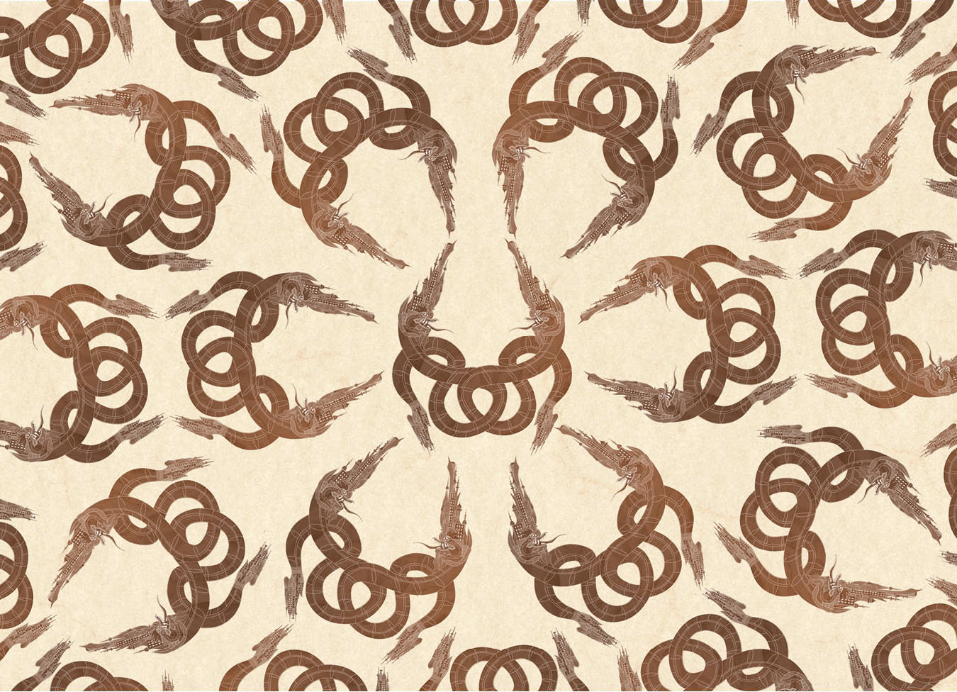 Pattern Art – Naga Serpent Print 2